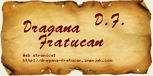 Dragana Fratucan vizit kartica